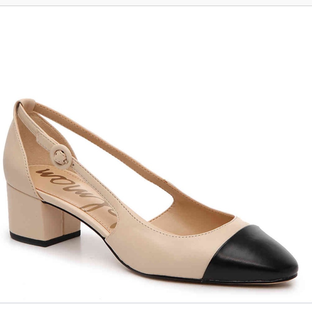 Sam Edelman Leah Cutout Block Heel Cap toe